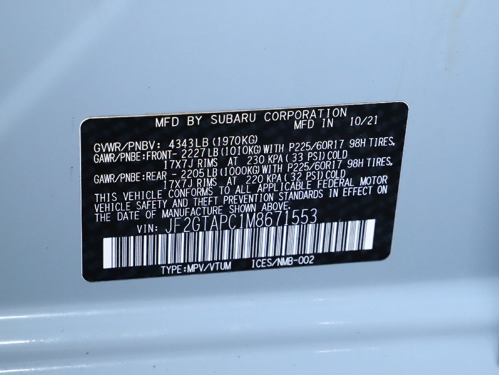 Used 2021 Subaru Crosstrek 2.0i Premium AWD/4WD image 20