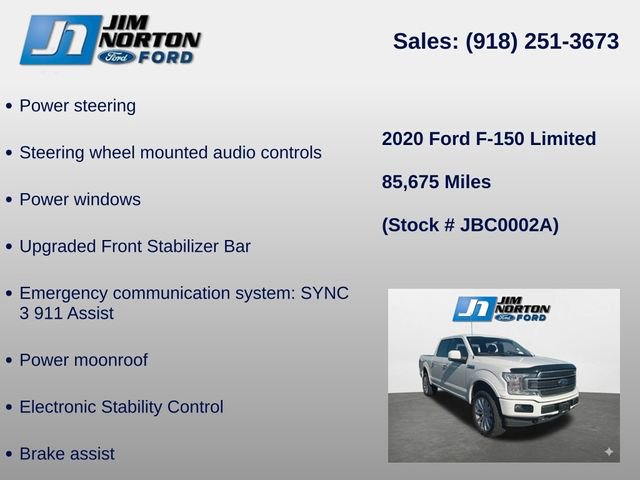 Used 2020 Ford F150 Limited w/ Trailer Tow Package image 15