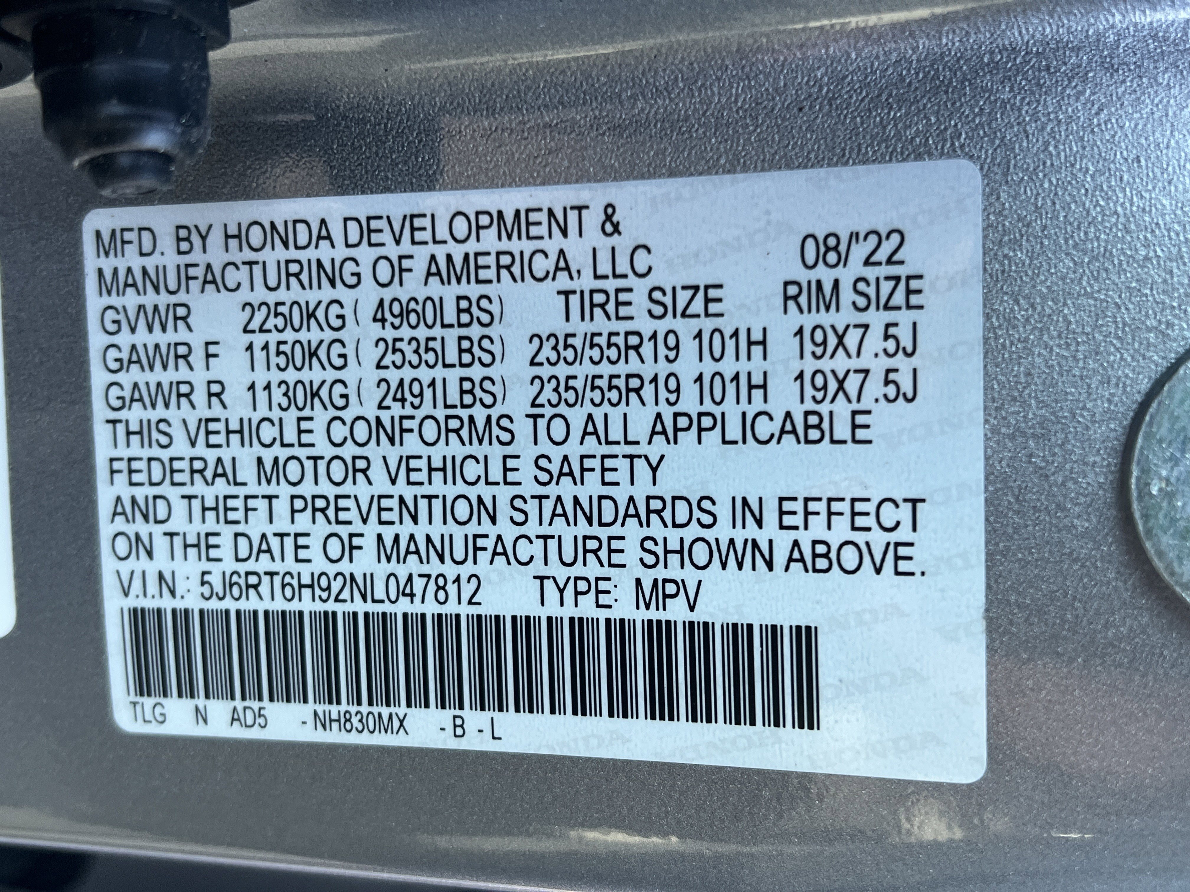 Certified 2022 Honda CR-V Touring image 31