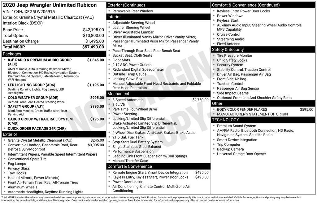 Used 2020 Jeep Wrangler Unlimited Rubicon image 3