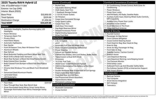 Used 2025 Toyota RAV4 LE image 6