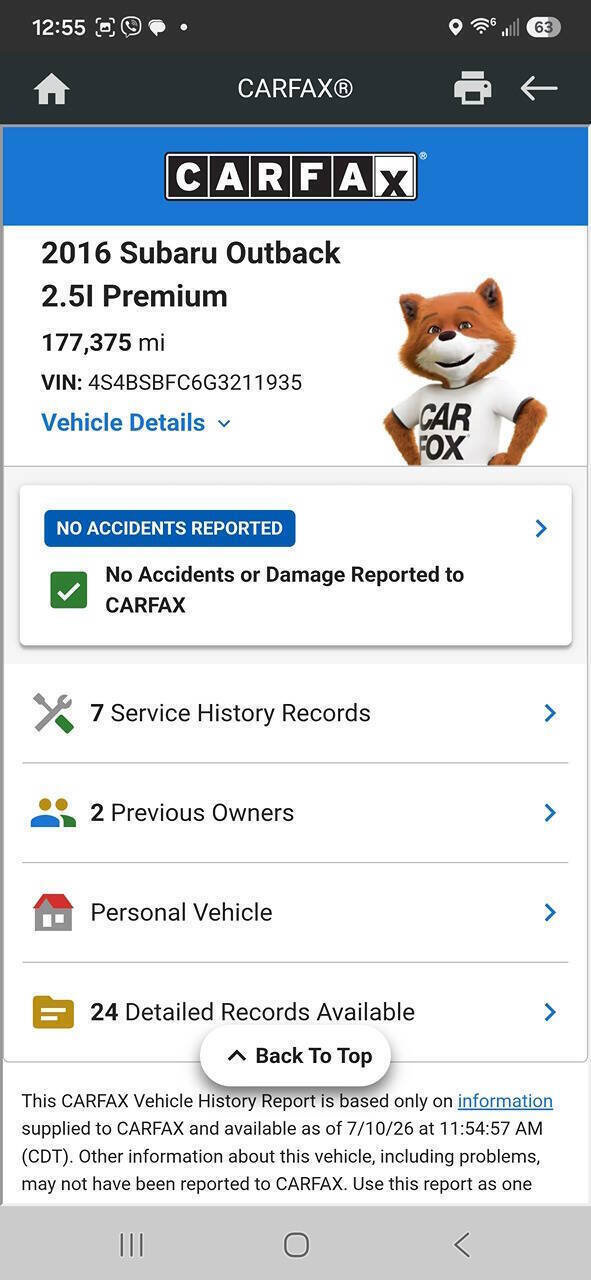 Used 2016 Subaru Outback 2.5i Premium AWD/4WD image 54