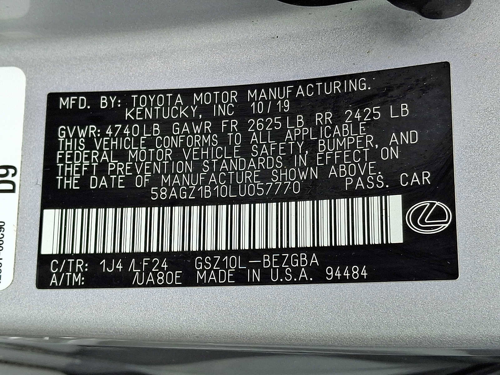 Used 2020 Lexus ES 350 F Sport w/ Accessory Package 2 image 26