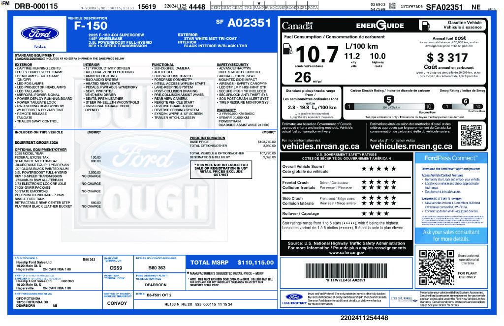 Used 2025 Ford F150 Platinum AWD/4WD image 2