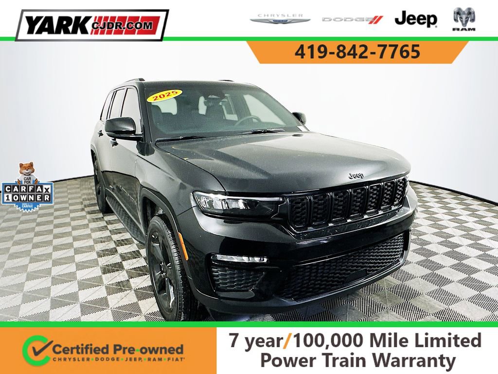 Certified 2025 Jeep Grand Cherokee Limited w/ Black Appearance Package