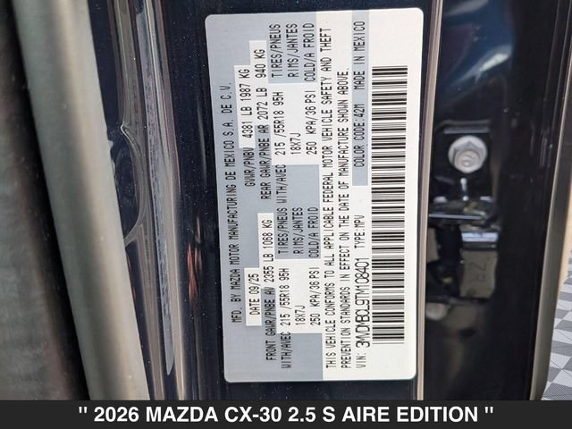 New 2026 MAZDA CX-30 AWD 2.5 S image 36