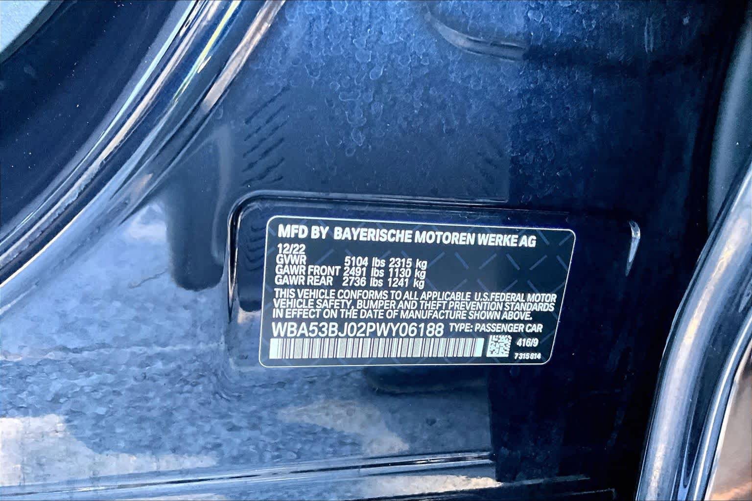 Certified 2023 BMW 540i w/ M Sport Package RWD image 33