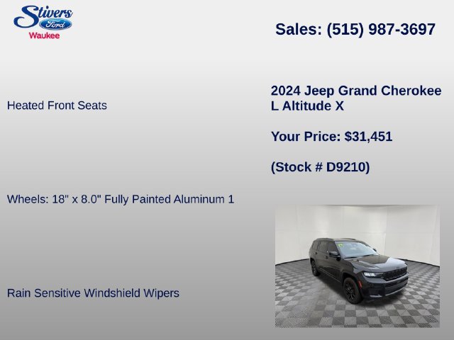 Used 2024 Jeep Grand Cherokee L Altitude AWD/4WD image 34