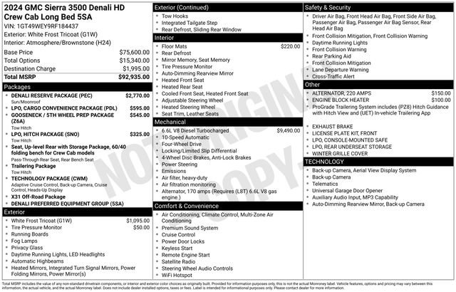 Used 2024 GMC Sierra 3500 Denali w/ Denali Reserve Package AWD/4WD image 42