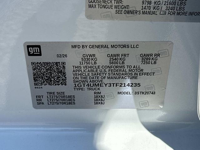 New 2026 GMC Sierra 2500 SLE w/ SLE Value Package; image 18