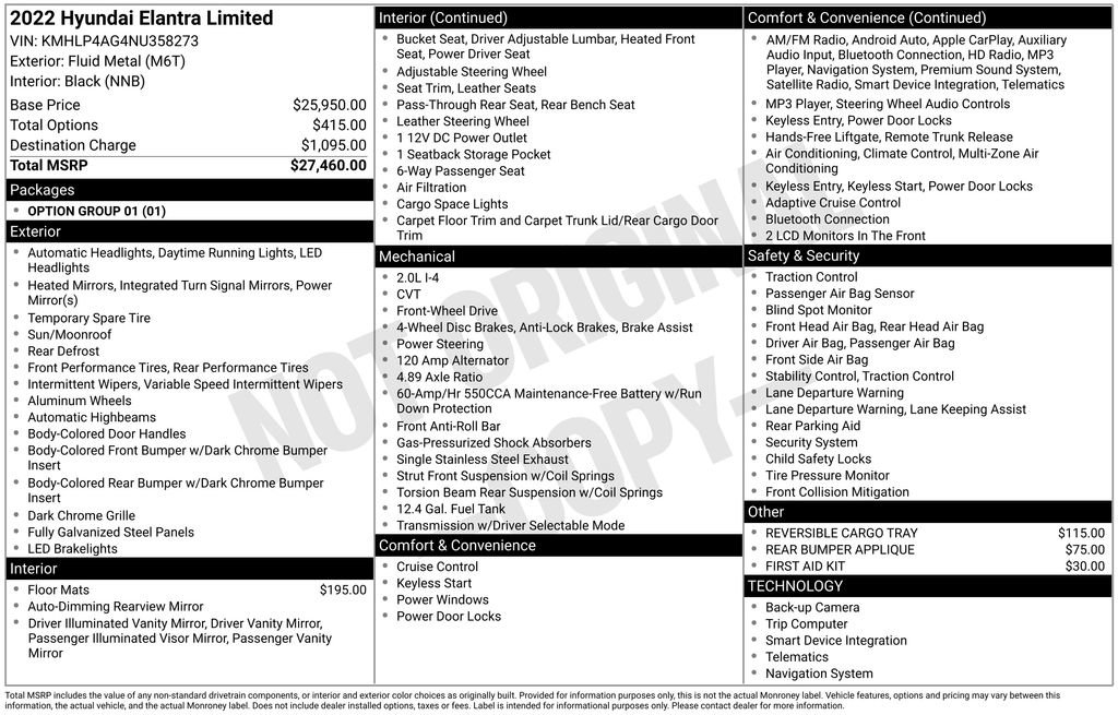 Used 2022 Hyundai Elantra Limited image 35