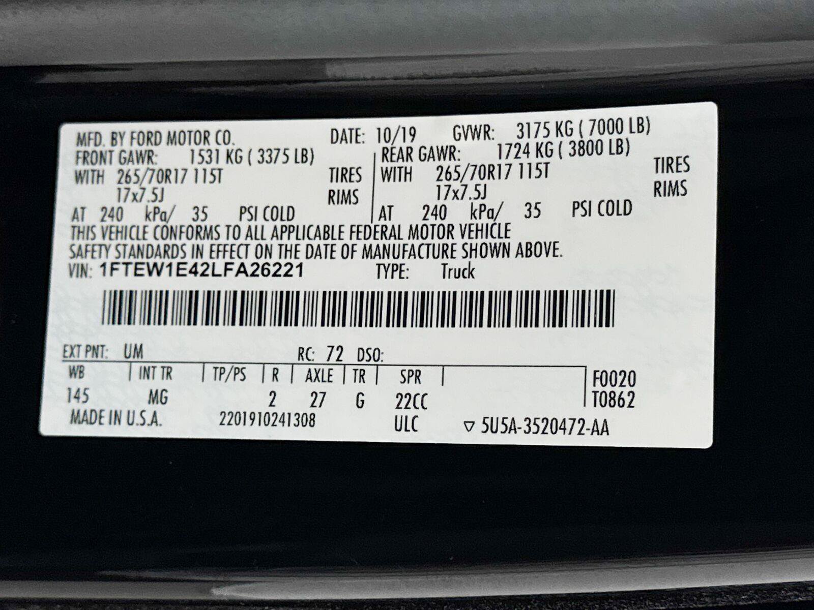 Used 2020 Ford F150 XLT w/ Equipment Group 301A Mid AWD/4WD image 29