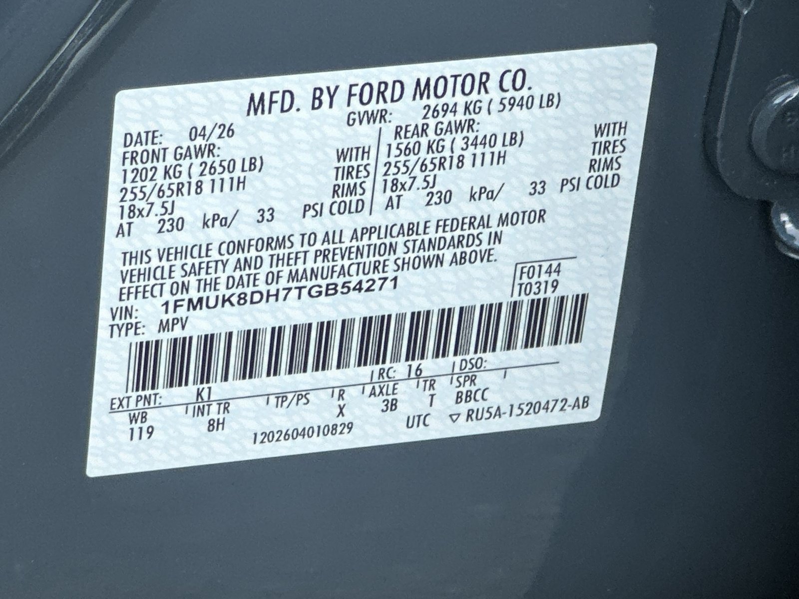 New 2026 Ford Explorer Active AWD/4WD image 30