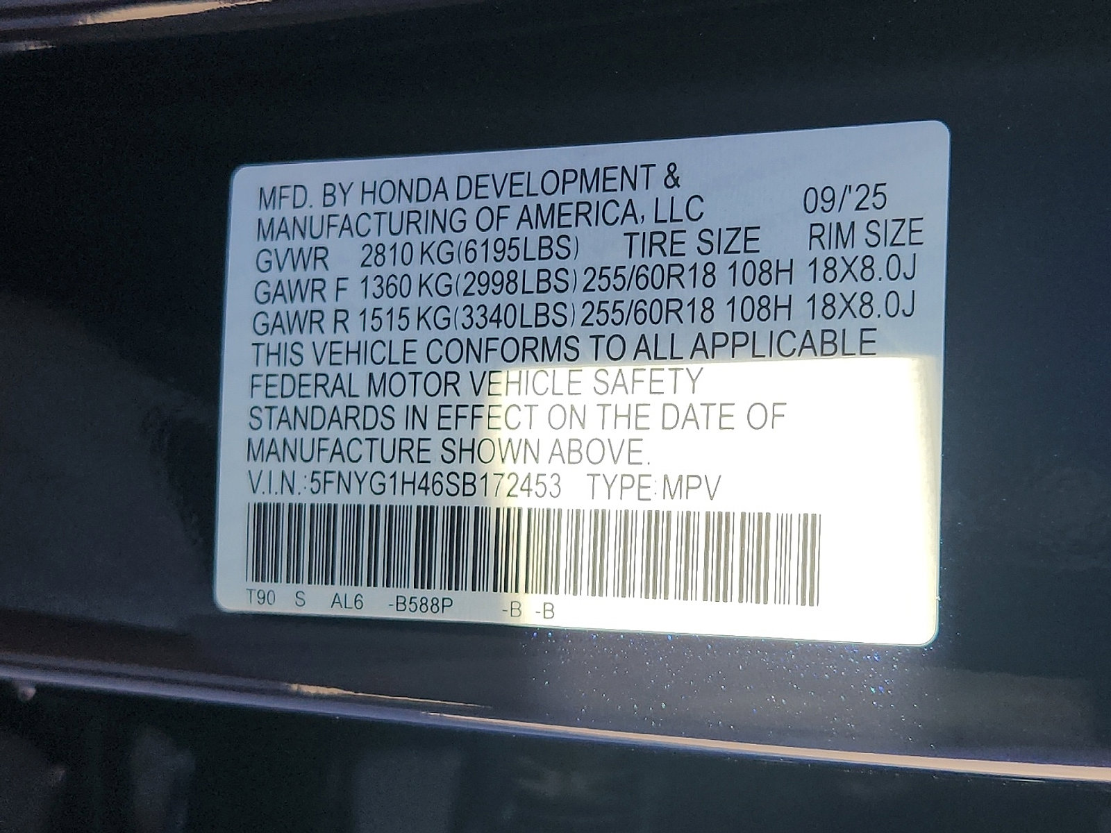 New 2025 Honda Pilot EX-L image 16