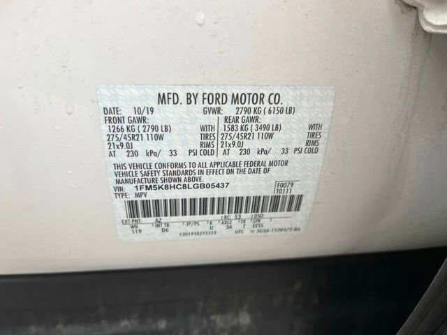 Used 2020 Ford Explorer Platinum w/ Premium Technology Package image 31