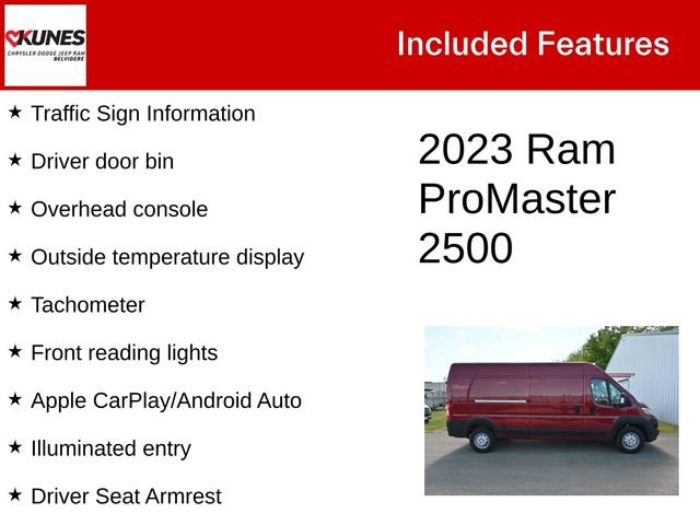 Used 2023 RAM ProMaster 2500 w/ Driver Convenience Group FWD image 4