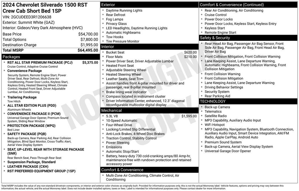 Used 2024 Chevrolet Silverado 1500 RST w/ RST All Star Premium Package AWD/4WD image 5