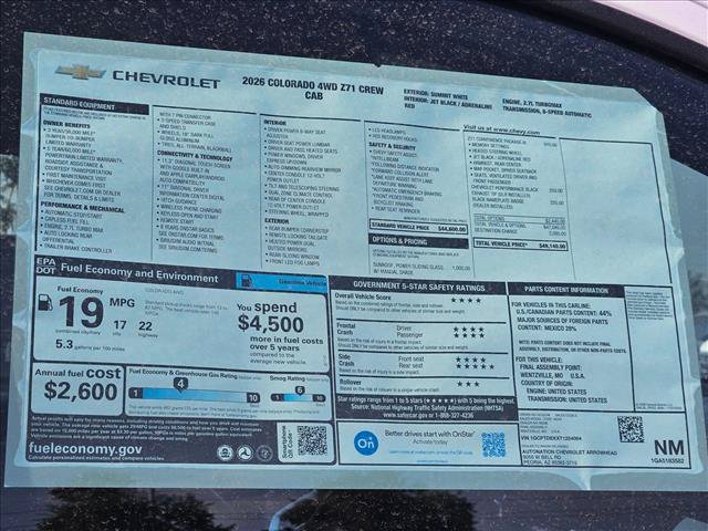 New 2026 Chevrolet Colorado Z71 w/ Z71 Convenience Package 2 AWD/4WD image 17