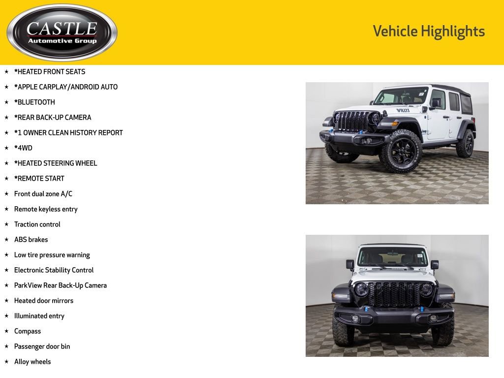 Used 2023 Jeep Wrangler Unlimited w/ Cold Weather Group image 3