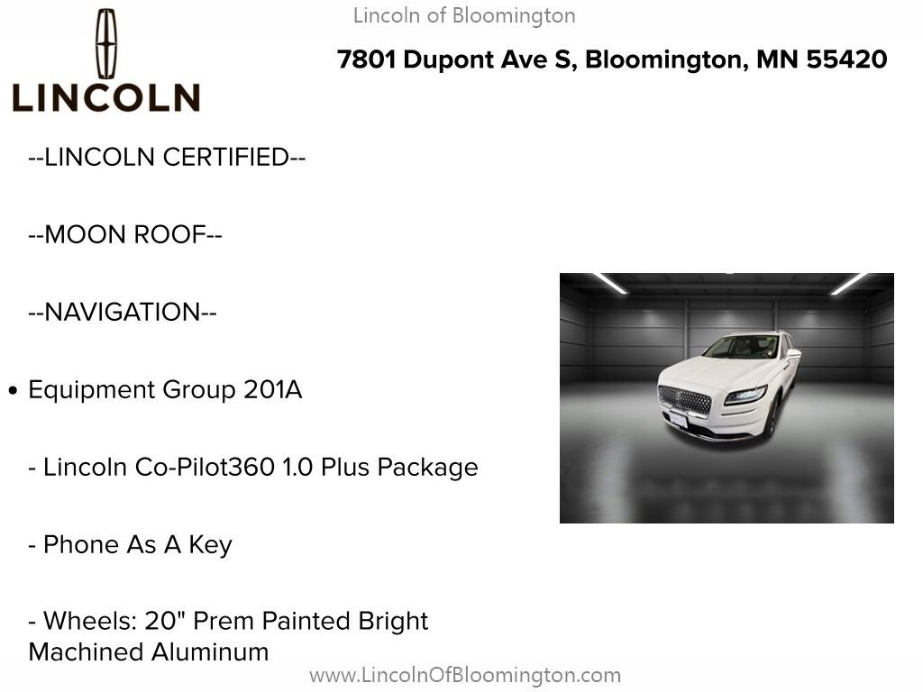 Certified 2023 Lincoln Nautilus Reserve w/ Equipment Group 201A image 5