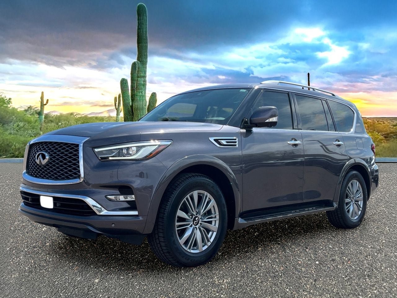 Certified 2023 INFINITI QX80 Luxe w/ All-Season Package RWD image 2