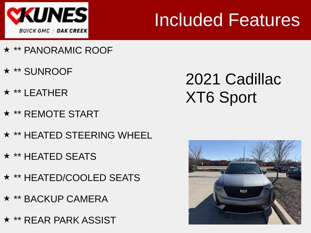 Used 2021 Cadillac XT6 Sport image 2