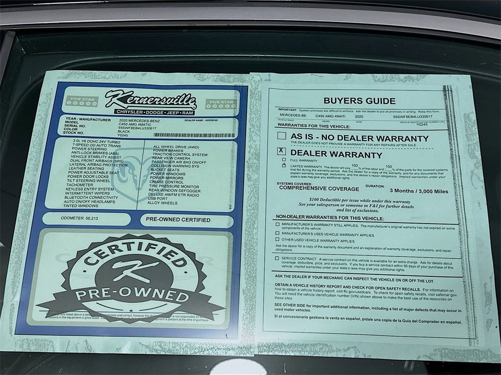 Used 2020 Mercedes-Benz C 300 4MATIC Sedan w/ AMG Line image 38