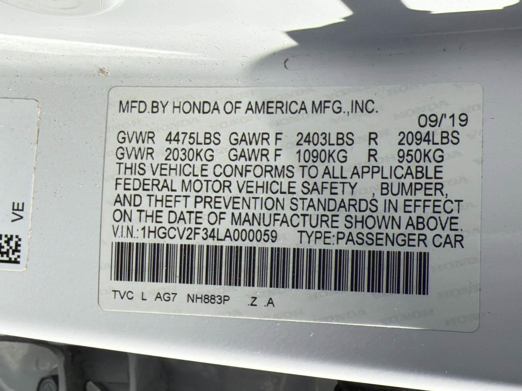 Used 2020 Honda Accord Sport image 18