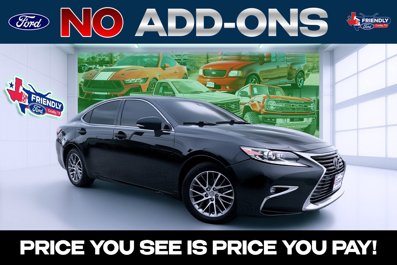 Used 2018 Lexus ES 350 w/ Luxury Package w/Wood Trim FWD image 1