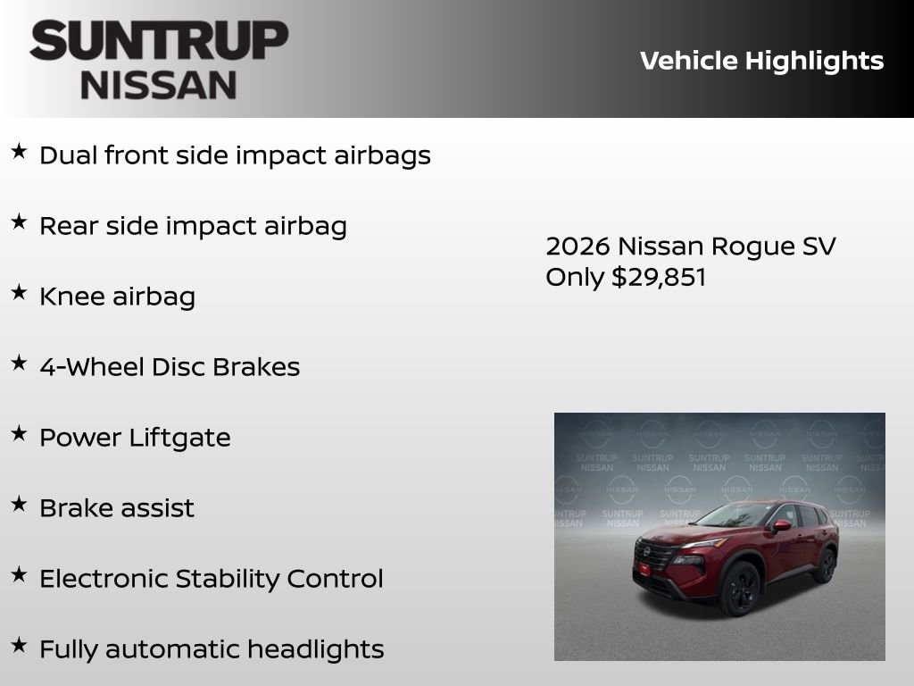 New 2026 Nissan Rogue SV image 23
