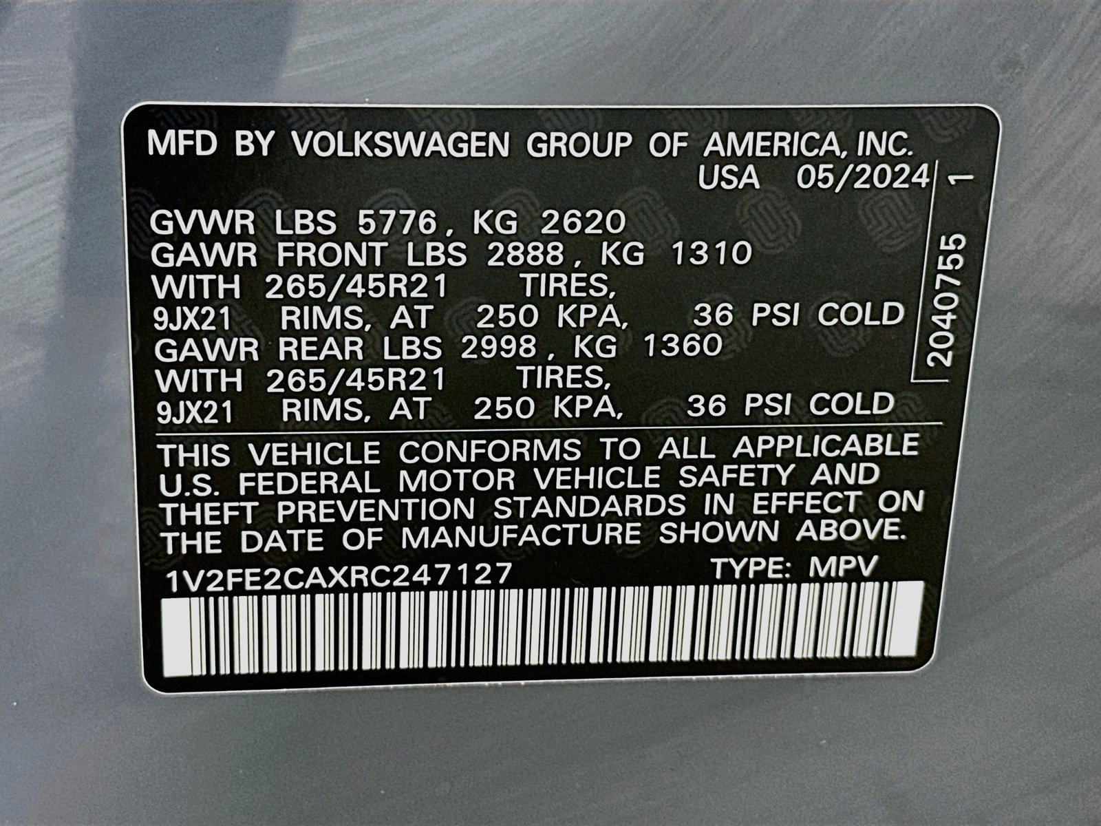 Used 2024 Volkswagen Atlas Cross Sport SEL Premium R-Line AWD/4WD image 33