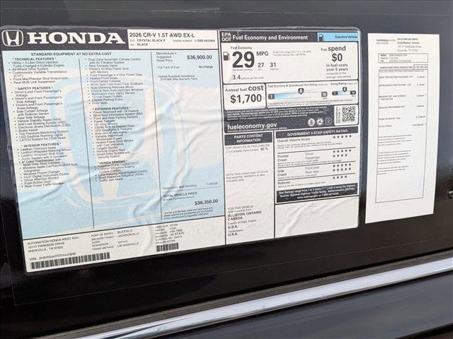 New 2026 Honda CR-V EX-L image 17