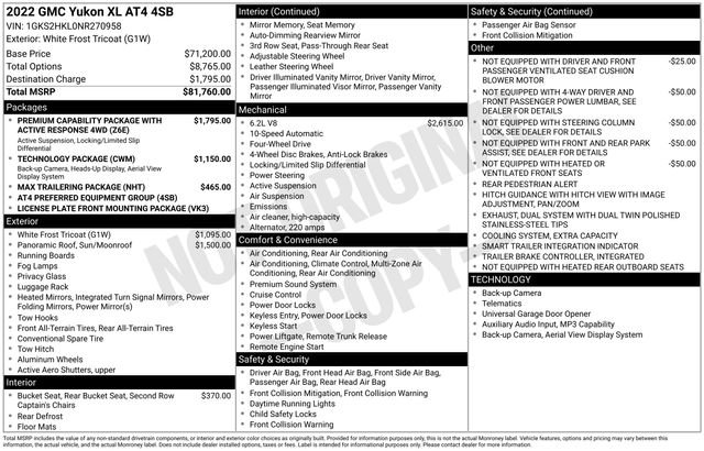 Used 2022 GMC Yukon XL AT4 image 37