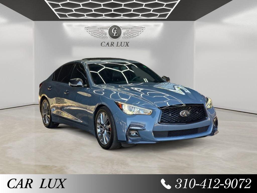 Used 2022 INFINITI Q50 Red Sport 400 w/ Carbon Fiber Package image 7