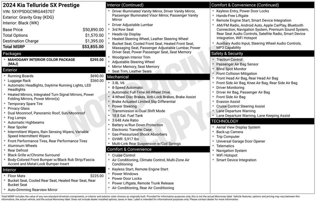 Used 2024 Kia Telluride SX Prestige image 6