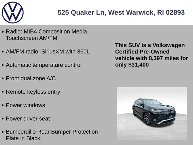 Certified 2025 Volkswagen Tiguan SE AWD/4WD image 7