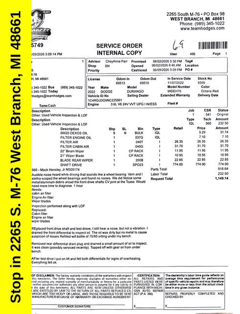 Used 2022 Dodge Durango GT AWD/4WD image 42
