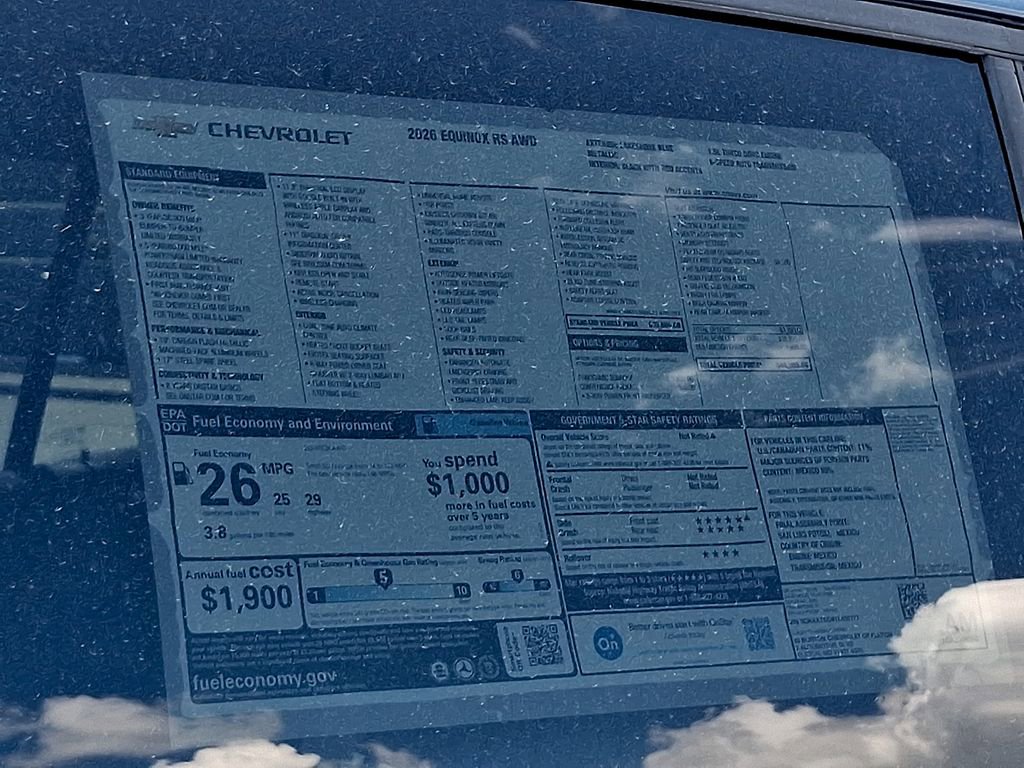 New 2026 Chevrolet Equinox RS w/ Convenience Package III AWD/4WD image 19