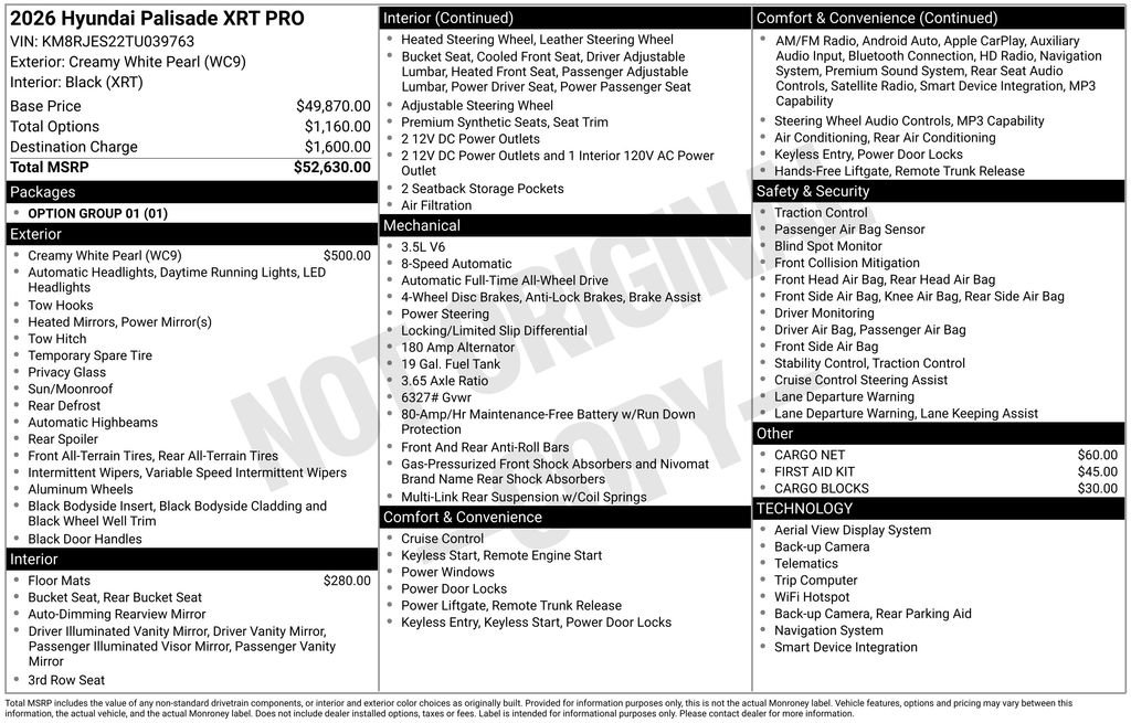 New 2026 Hyundai Palisade XRT Pro AWD/4WD image 37