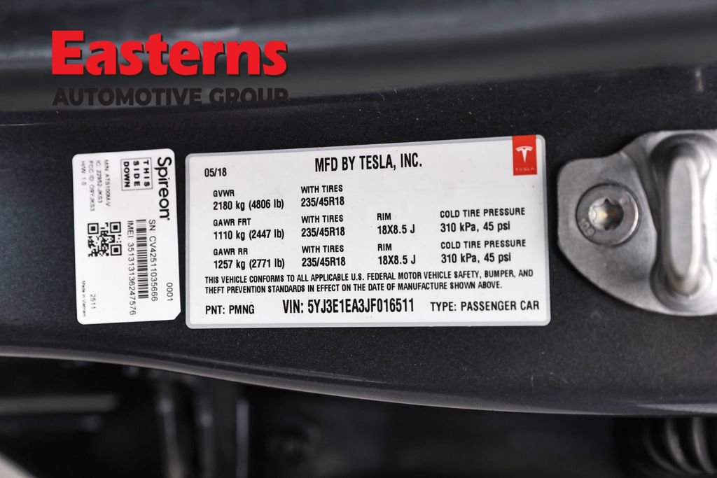 Used 2018 Tesla Model 3 Long Range RWD image 30