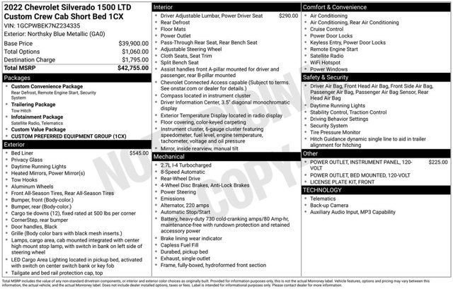 Used 2022 Chevrolet Silverado 1500 Custom RWD image 52