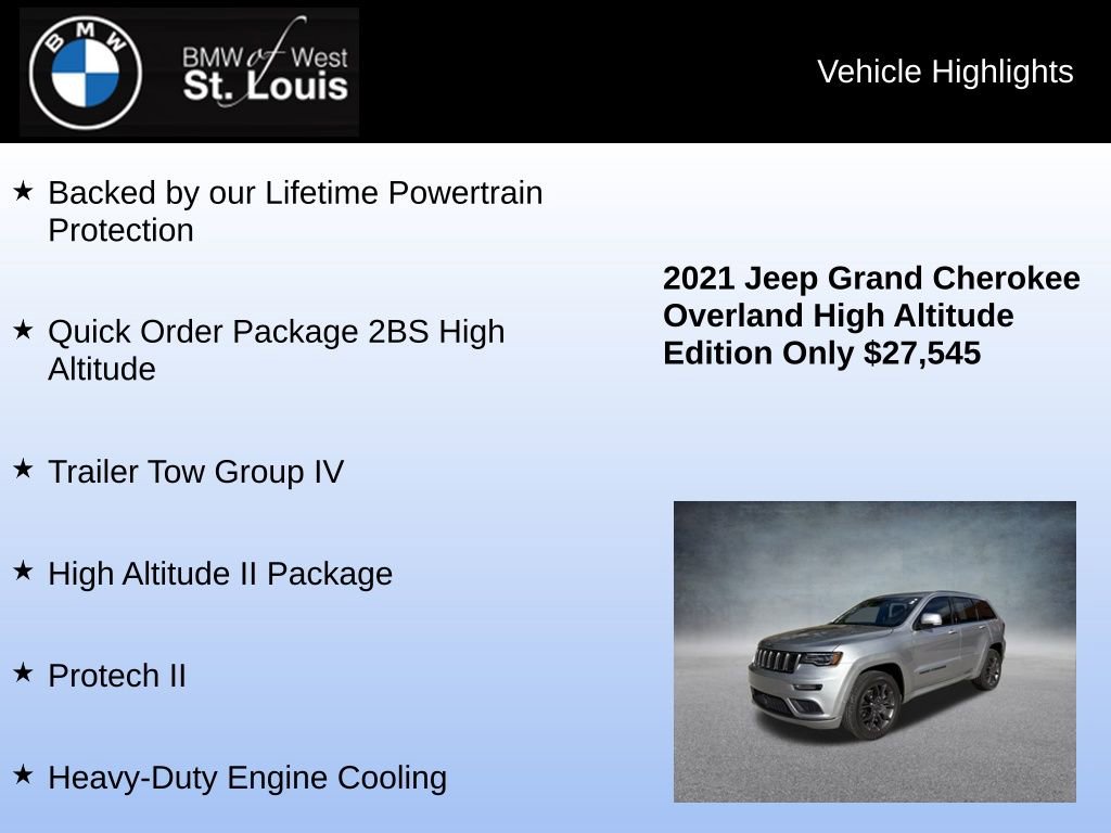 Used 2021 Jeep Grand Cherokee High Altitude image 8