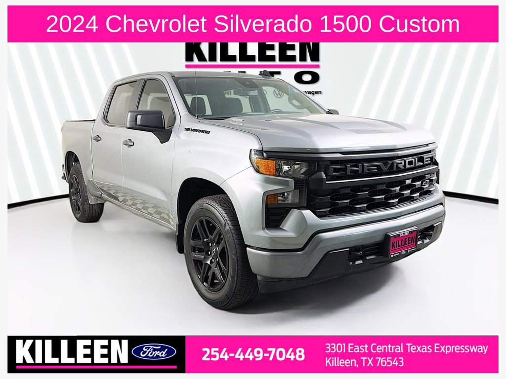 Used 2024 Chevrolet Silverado 1500 Custom w/ LPO, Dark Essentials Package image 1