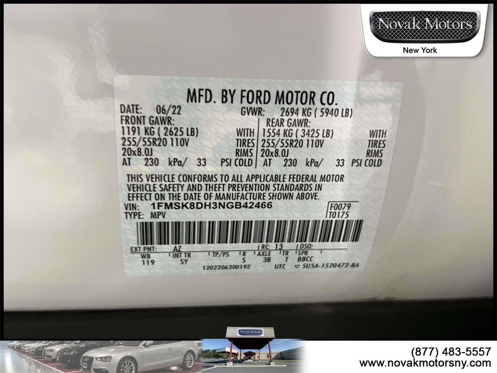 Used 2022 Ford Explorer XLT w/ Equipment Group 202A image 21