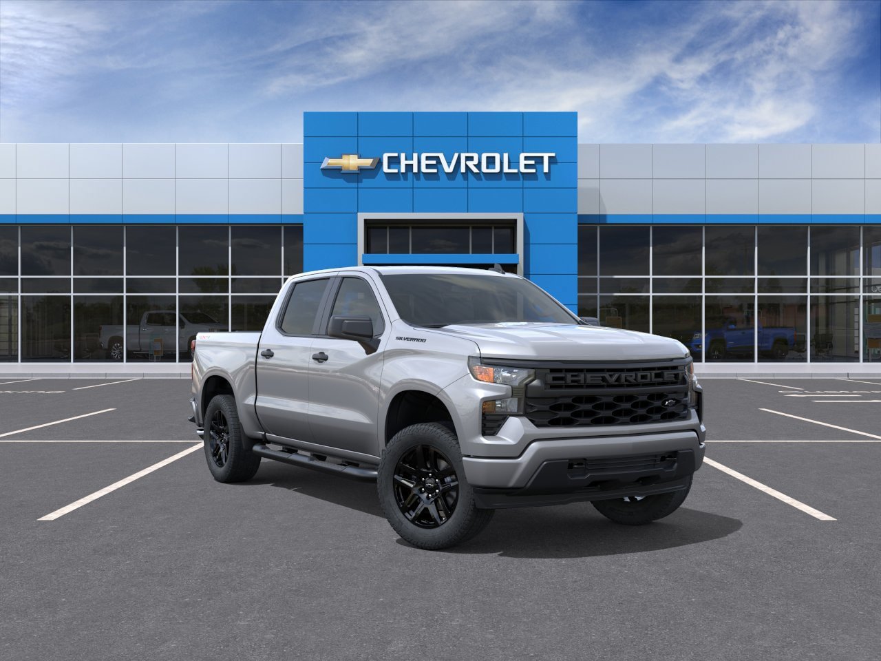 New 2026 Chevrolet Silverado 1500 Custom w/ Turbomax Blackout Package AWD/4WD image 28