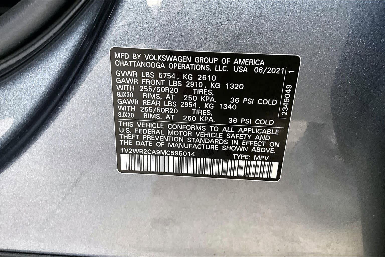 Used 2021 Volkswagen Atlas SE FWD image 31