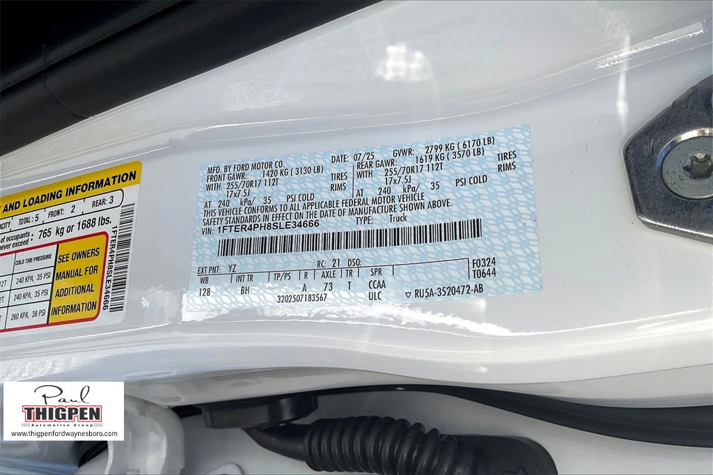 New 2025 Ford Ranger XL image 13