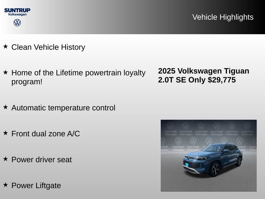 Used 2025 Volkswagen Tiguan SE FWD image 8