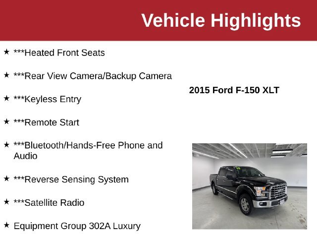 Used 2015 Ford F150 XLT w/ Equipment Group 302A Luxury AWD/4WD image 10