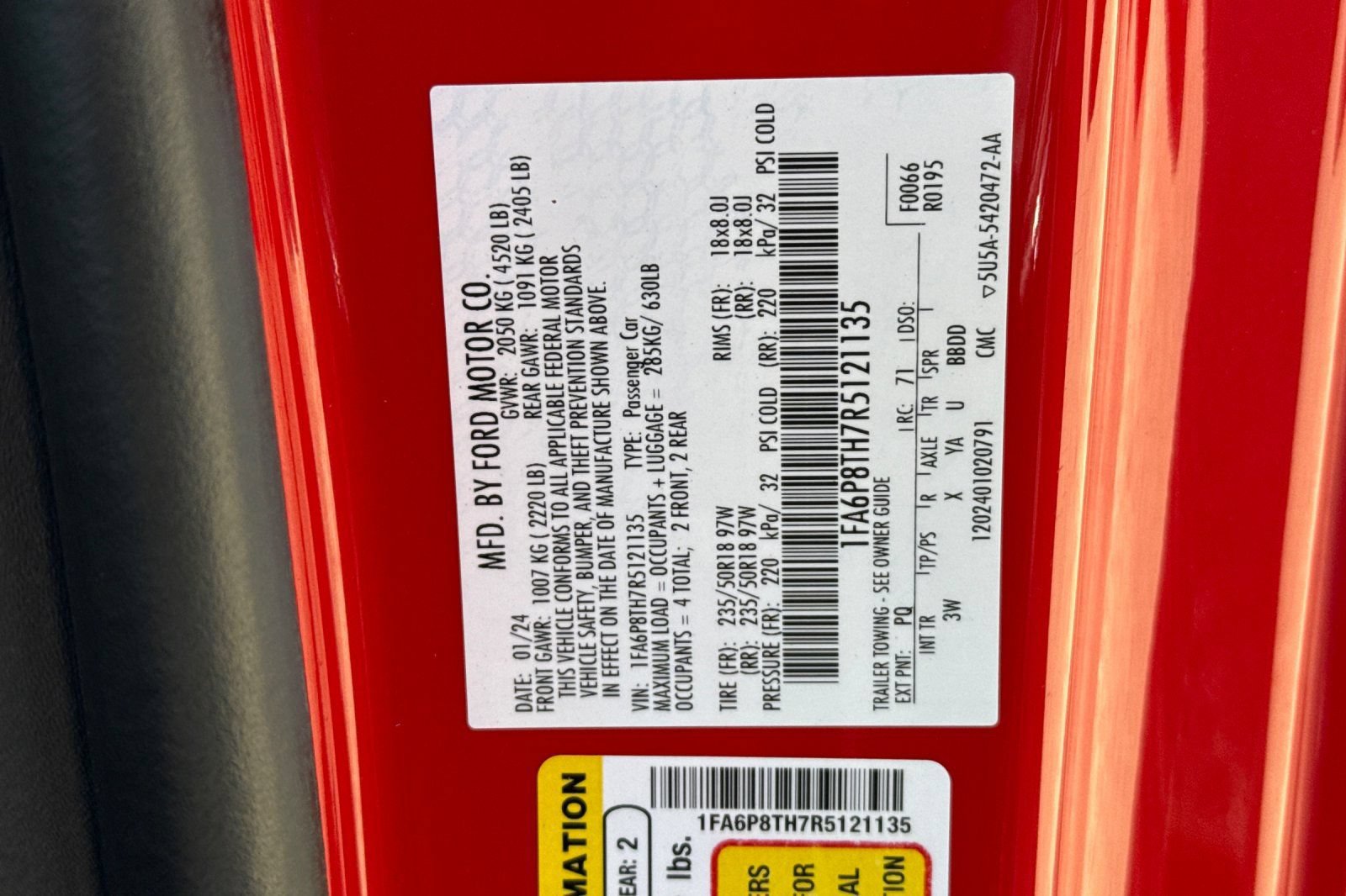 Certified 2024 Ford Mustang Premium RWD image 30